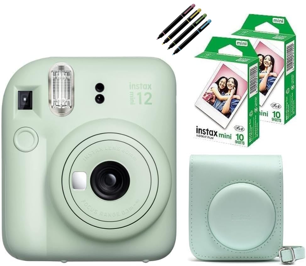 ノーブランド品 インスタントカメラ チェキ instax mini 12 4点セット