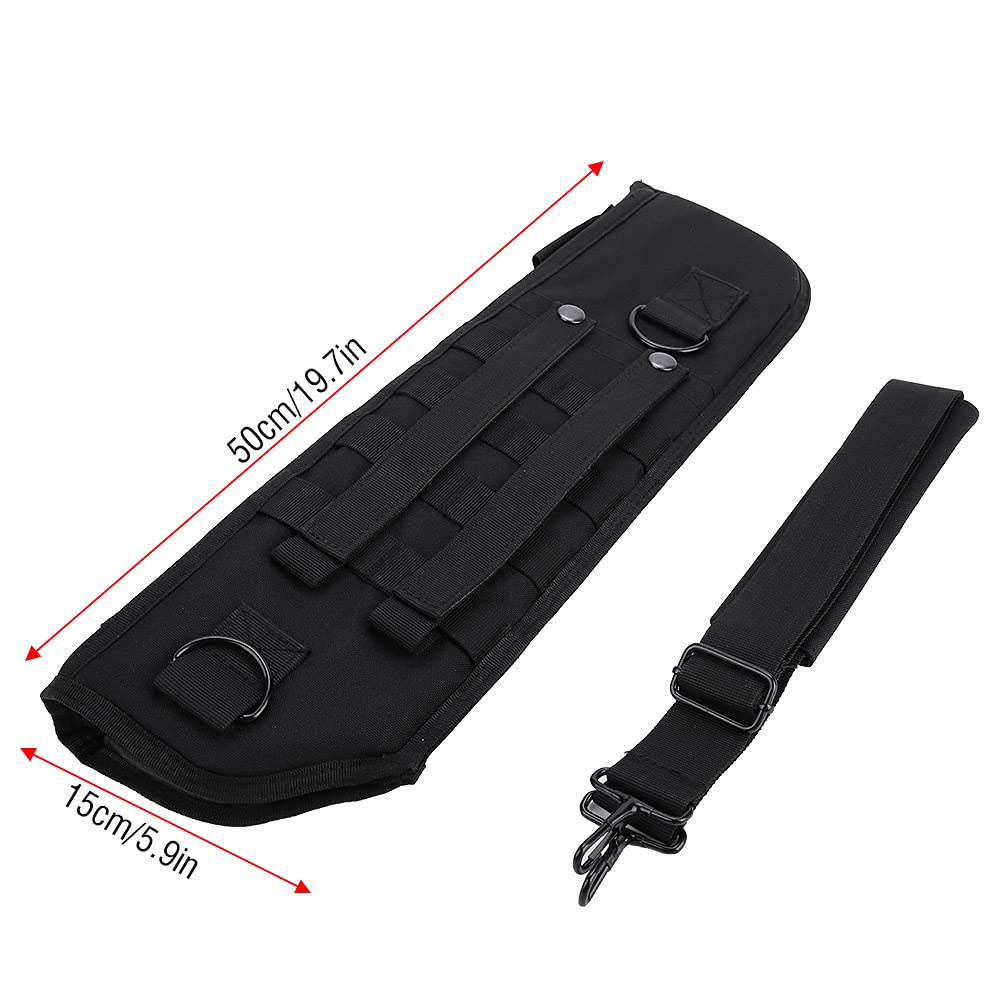 Topyond Rifle Case Soft Shotgun Cases, Tactical Shotgun Rifle Scabbard Bag, Molle Shoulder Sling Case with Padded Holster and Ammo Pouch