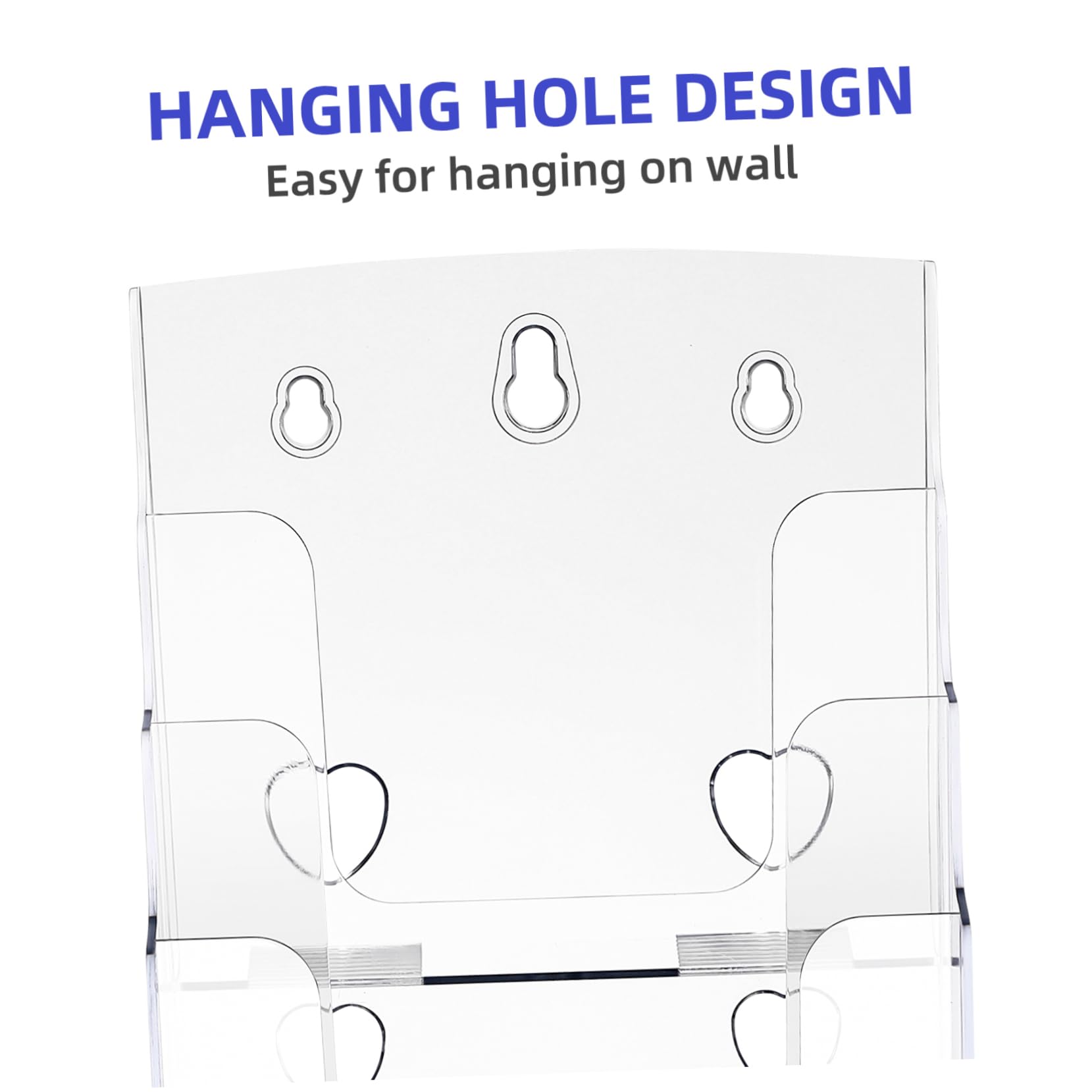 Portadocumenti da Tavolo a 4 Scomparti, Espositori per Brochure in Plastica, Design Moderno per Ufficio e Casa, per Organizzare Documenti e Cartelle