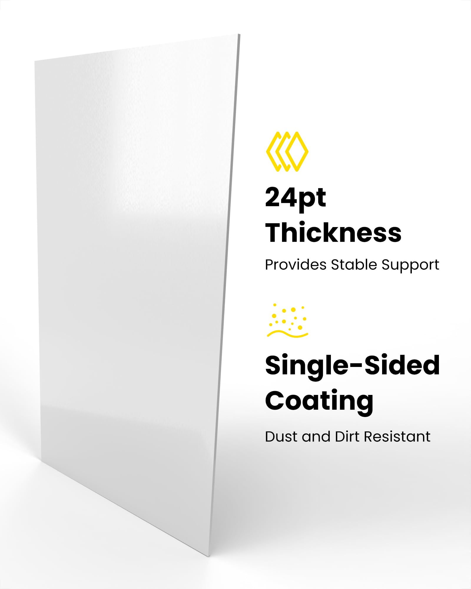 HYARUAT Silver Comic Book Boards – 100 Pack, Acid-Free White Cardboard, 24pt, Precision Cut for Silver Age Comic Bags, Ideal for Storage & Archival