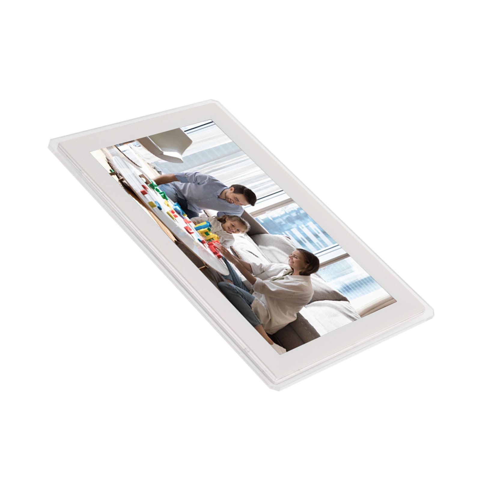 Andoer Cornice Digitale da 15,6 Pollici Cornici per Foto Elettroniche Touchscreen Wi-Fi Memoria Integrata da 32 GB (Stecker UE)