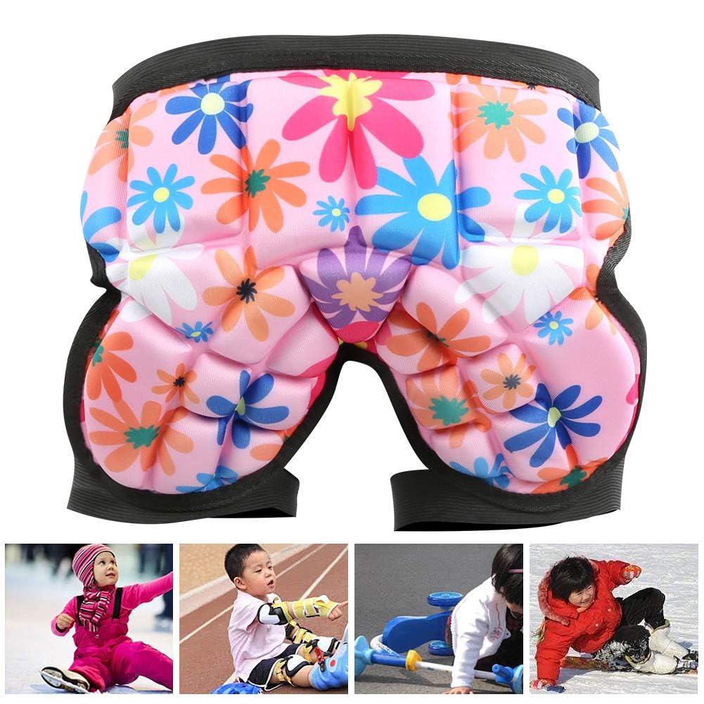 Alomejor1 ochrona bioder dla dzieci, wyściełana ochrona 3D, ochrona bioder, ochrona sportowa, sprzęt ochronny do jazdy na nartach