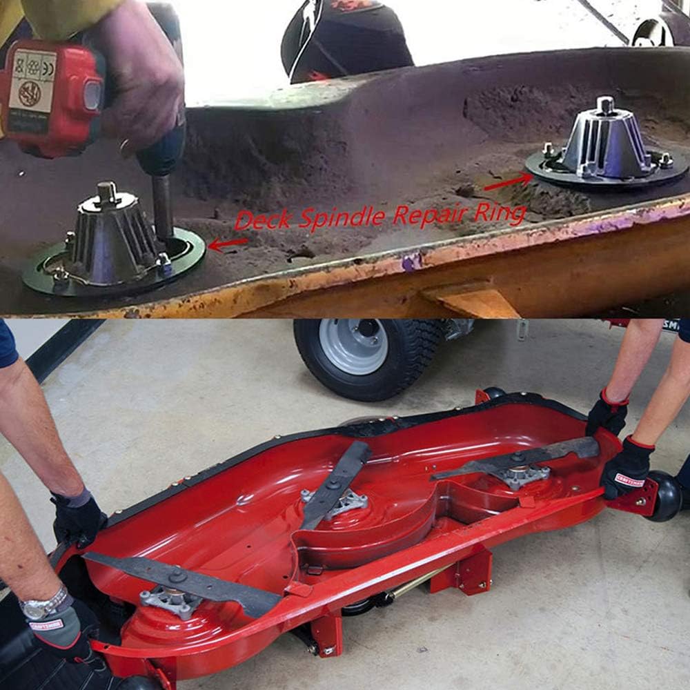3pcs Deck Spindle Reinforcement Repair Ring for Cub Cadet Mower RZT50 RZT54 918-04126A 918-04125B 918-0671B 918-04126 918-04125 918-04608A 618-04636 618-04636A 618-04865A 918-04636A 918-04865A