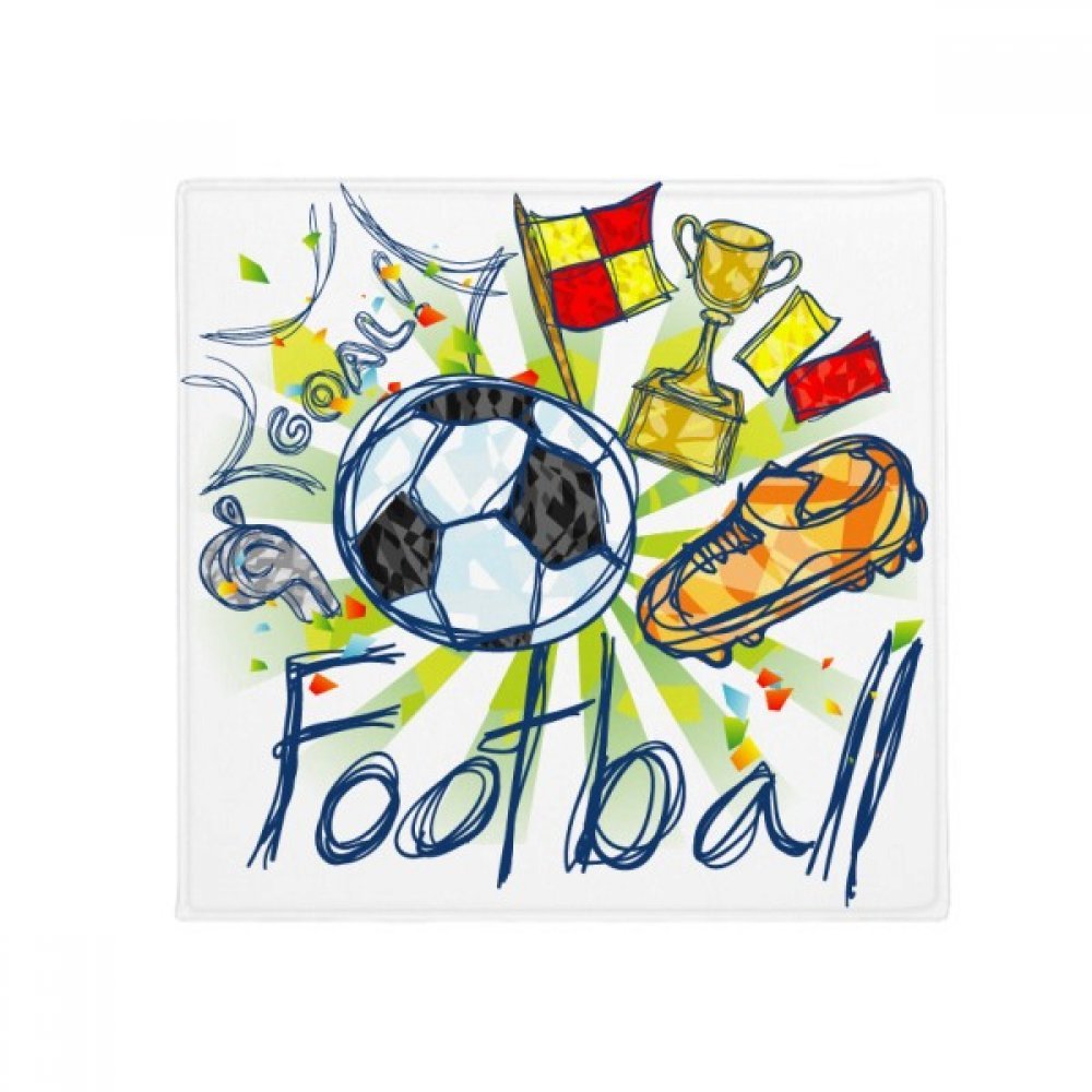 Tapis anti-slip mat football 80cm pour sécuriser le sol et décorer la maison