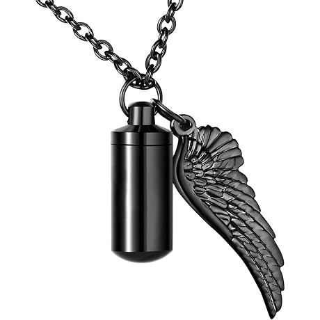 Cylinder Cremation Urn Necklace