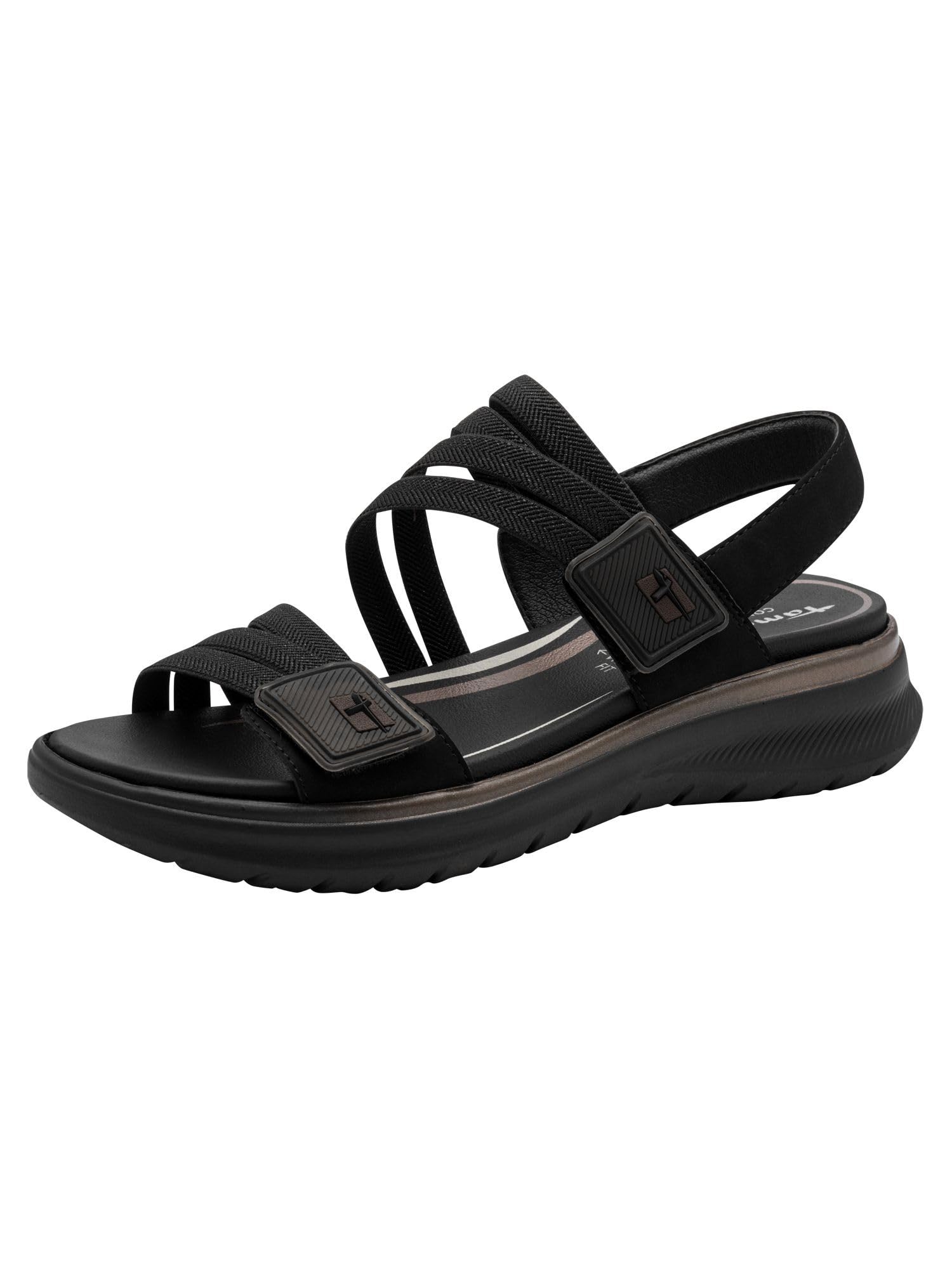 Tamaris Kobiety Tamaris Comfort Damen Sandal Flat MultiadjustableSandał płaski