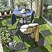 Goovilla Plastic Interlocking Deck Tiles, 9 Pack Outdoor Patio Flooring, 12