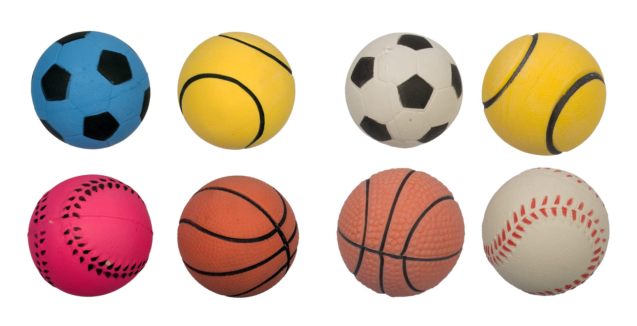 duvoplus Duvo+ rubber neon ball mix dog toy, mixed colors diameter - 6cm (1 piece)