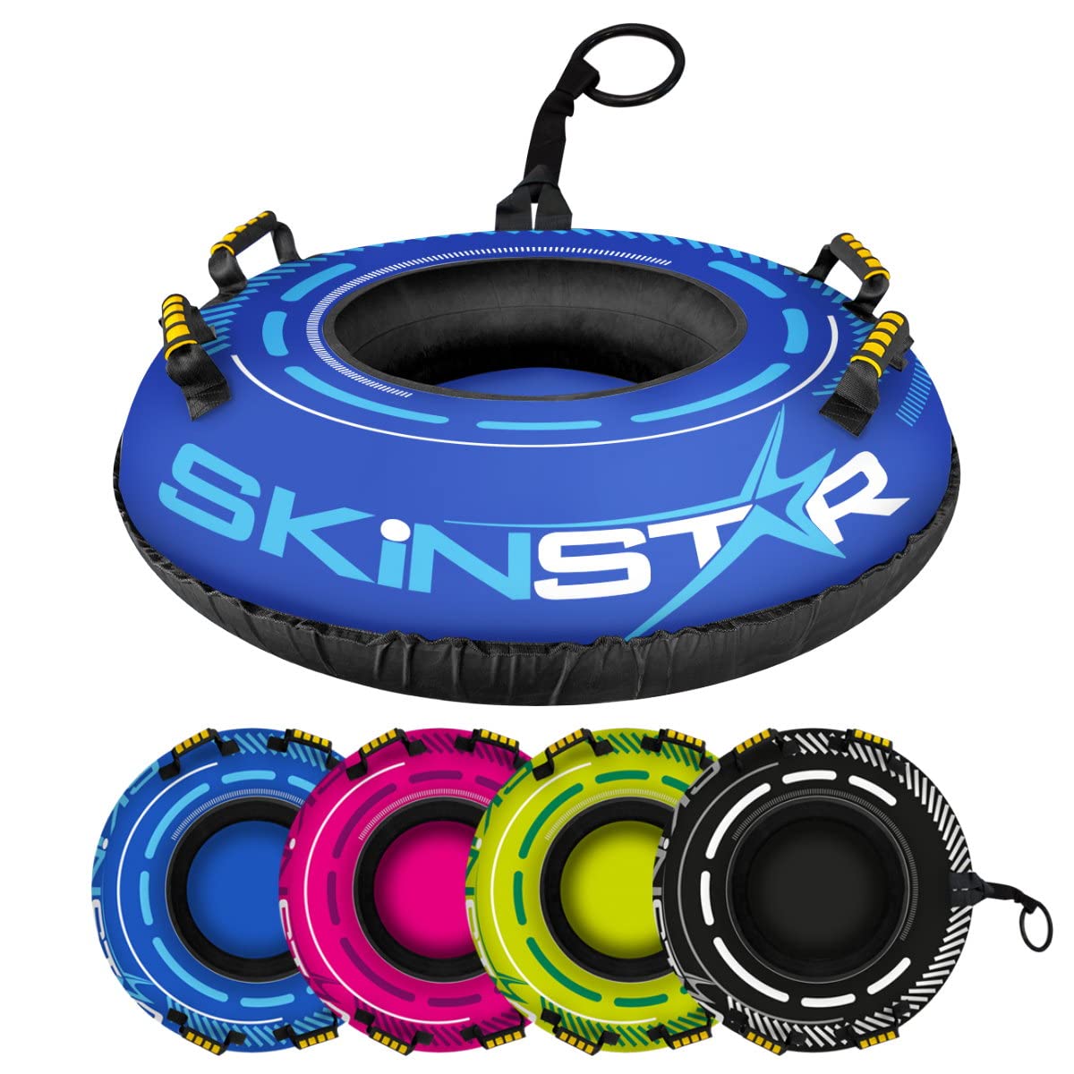 SkinStar Cross Profi Snow Tube Neige de 100 cm de diamètre Bleu