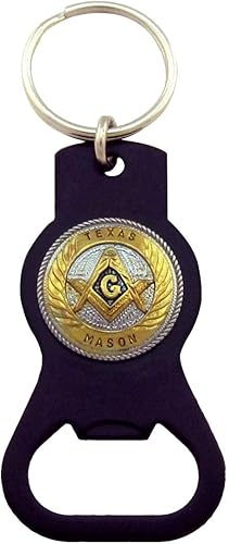 FDFkkkS Treasure Gurus Texas Freemason Beer Soda Abridor de botellas de coche, regalo masónico