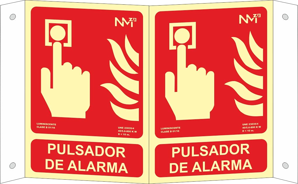 NM RD05011 – Panoramic Luminiscent Sign Alarm Class B PVC 0.7mm 21x30 with CTE, RIPCI and Suitable for New Legislation