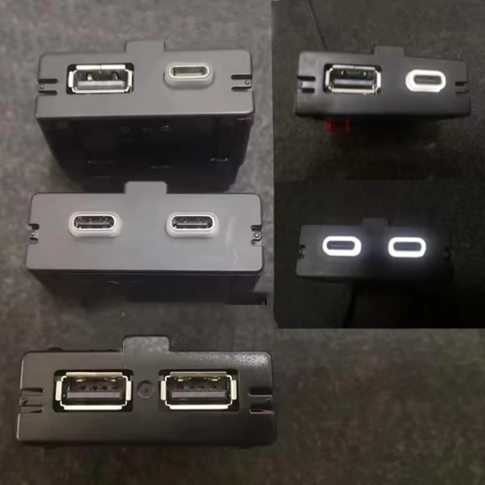 Per Skoda Per Kodiaq Per Karoq 5QD035726L Adattatore Presa Posteriore Per Sedile USB Accessori Sostituzione(USB)