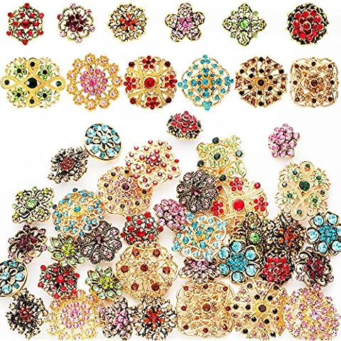 MTLEE 36-Piece Flower Brooch Set Cover