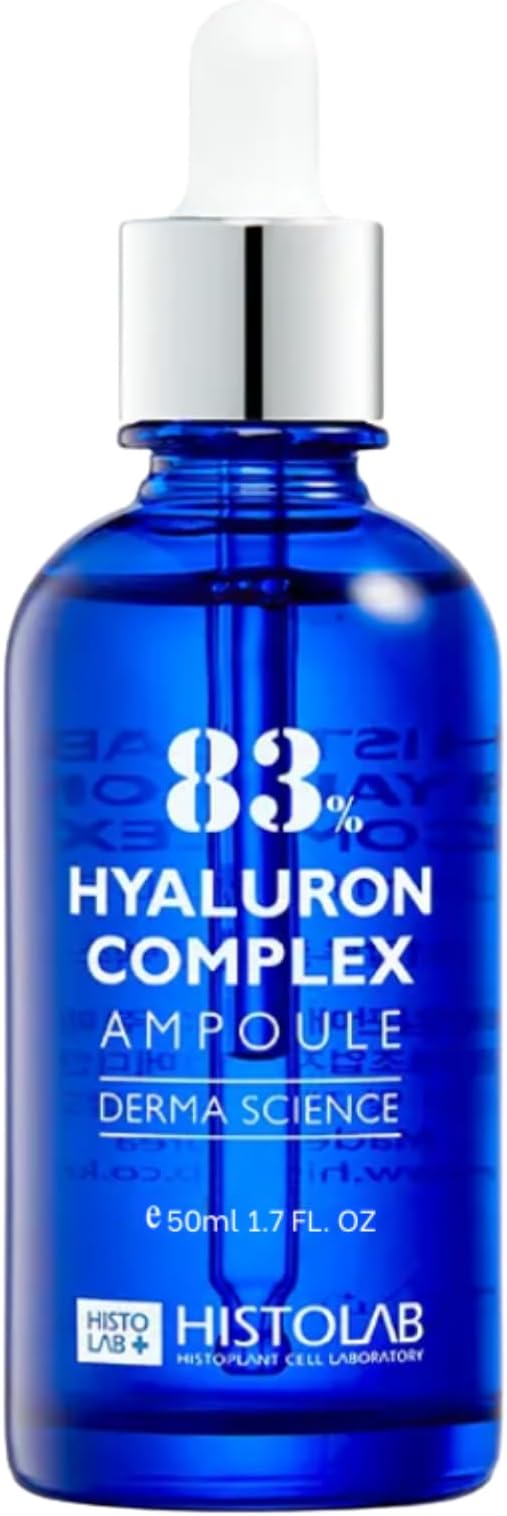 HISTOLAB 83% Hyaluron Complex Ampoule, Multi-Molecular Hyaluronic Acid, Hydrating, 50ml (1.7 fl oz)