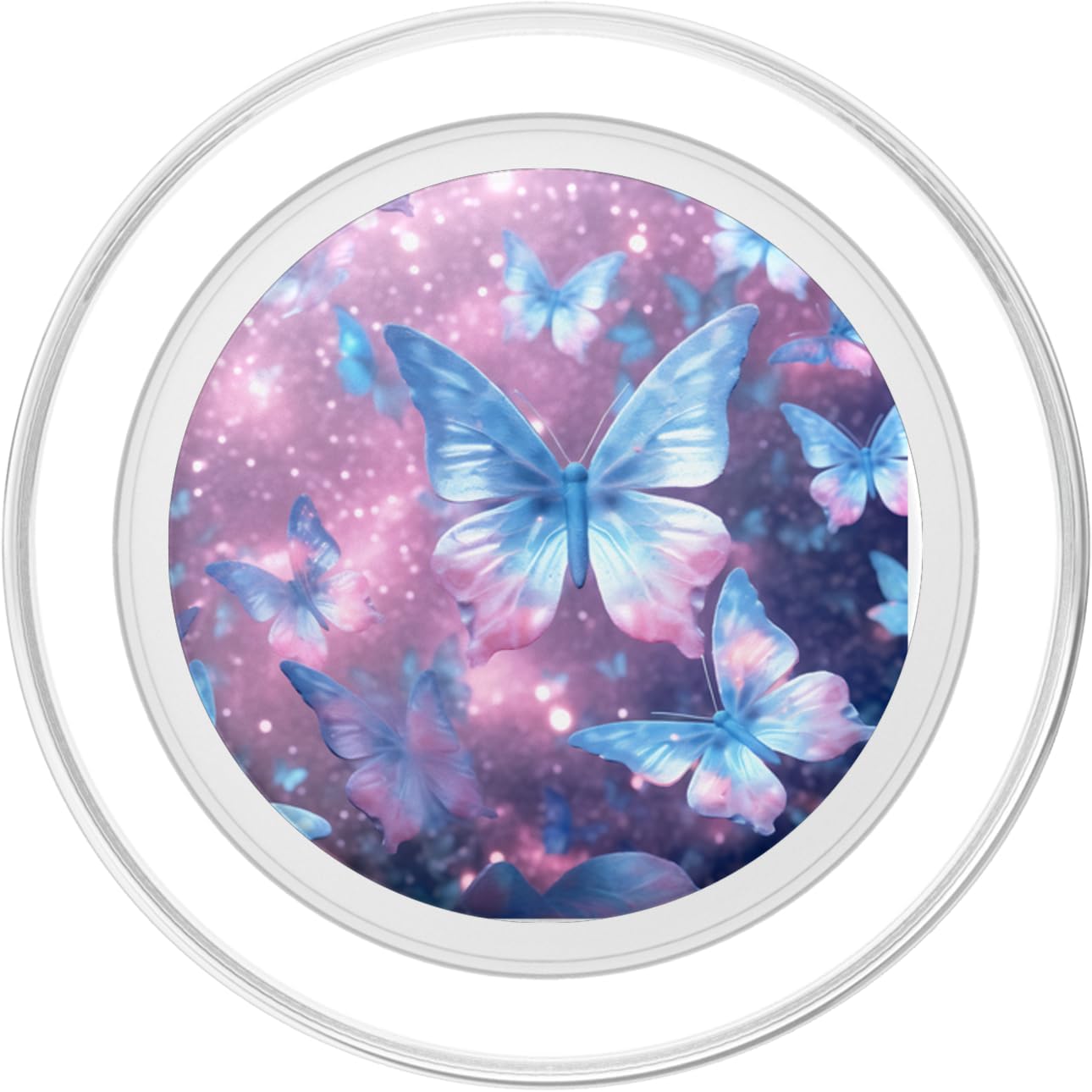 Pastel Monarch Butterfly - Pretty Butterfly Blue Butterflies PopSockets MagSafe PopGrip for iPhone