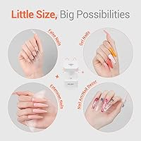 Vista 6 de modelones Mini luz UV para uñas de gel, lámpara de uñas UV, luz de uñas con 2 temporizadores para extensión de esmalte de gel de secado rápido