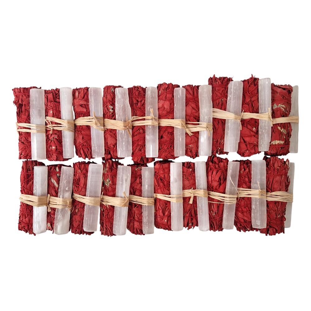 Smudge Stick, Dragon’s Blood and Selenite 4", Pack of 20
