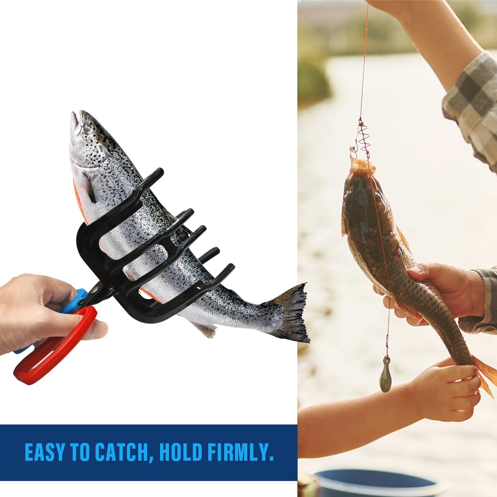 Fish Grippers 3-Claw Fish Gripper Tool Anti-Slip Metal Catcher For