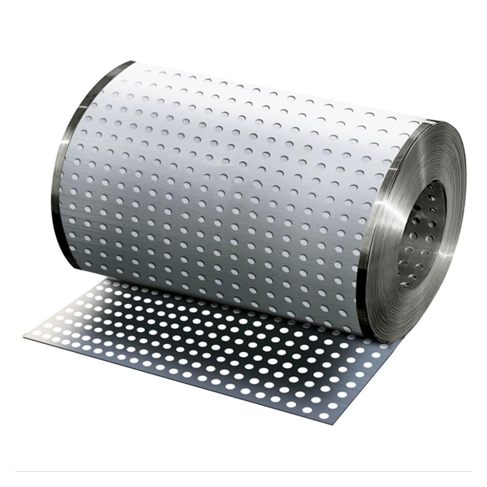 Perforiertes Edelstahlblech, 10mm Öffnung, Stahl Metall Gartenzaun, Geländer Treppenschutzzaun(14inx3ft(0.36x1m))