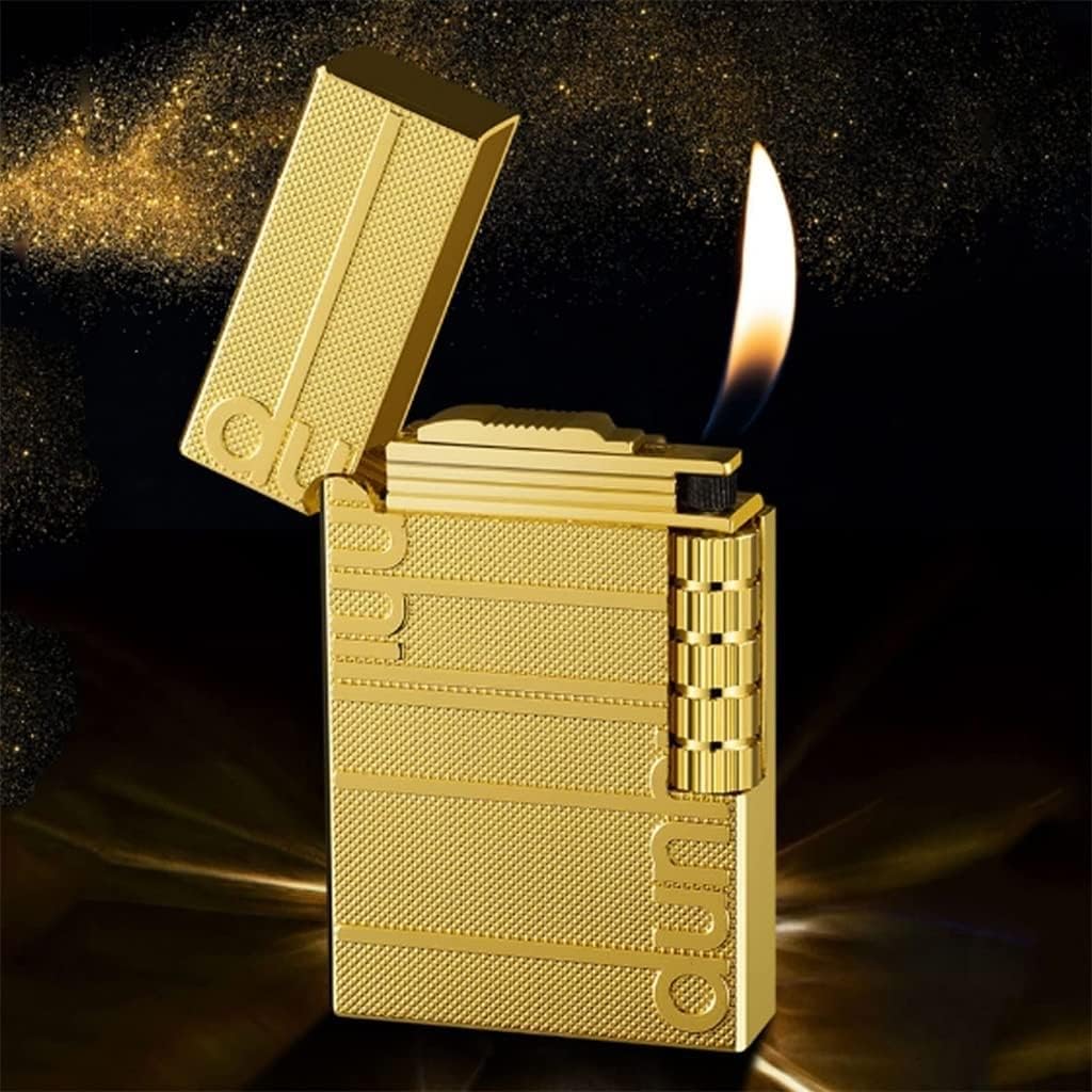 XBSJB Sanji butane sidefire lighter, new letter embossed metal, soft flame refill lighter
