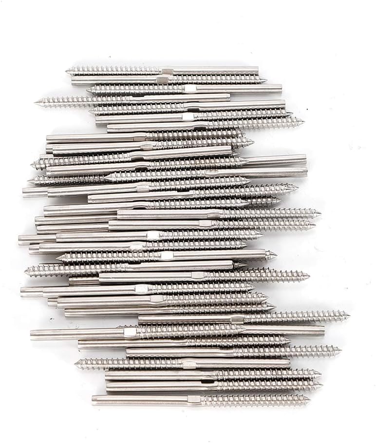 Frее Shірріng 🛒 Pack of 50 Lag Screw Stud Thread Fitting Terminal for 1/8 Cable Railing Rigging Wire Rope Deck Stairs Hand Crimp Swage Stainless Steel T316 Marine Grade Suреr Bіg Clеаrаnсе! Pack of 50 Lag Screw Stud Thread Fitting Terminal for 1/8 Cable Railing Rigging Wire Rope Deck Stairs Hand Crimp Swage Stainless Steel T316 Marine Grade