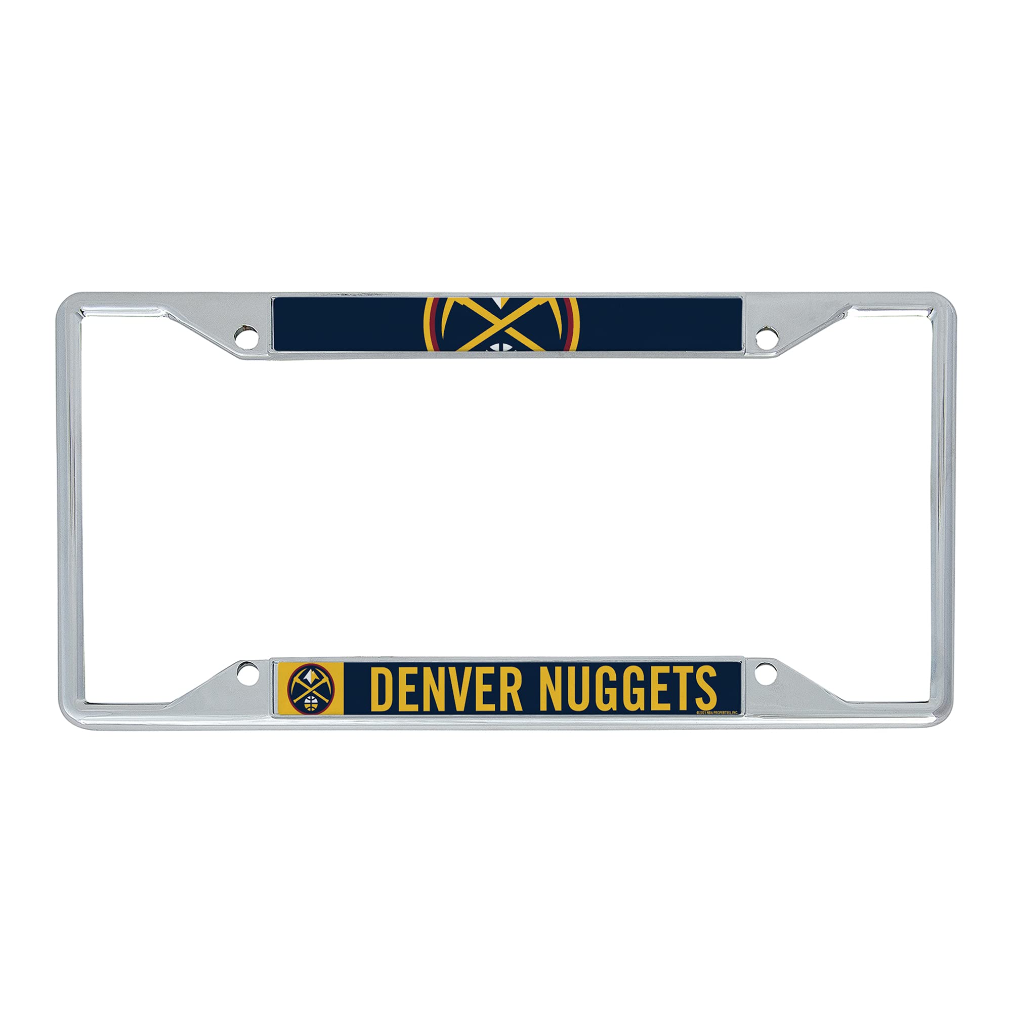 Desert Cactus Denver Nuggets Car Accessories NBA Basketball Team Metal License Plate Frame for Front or Rear of Car (Up Close)
