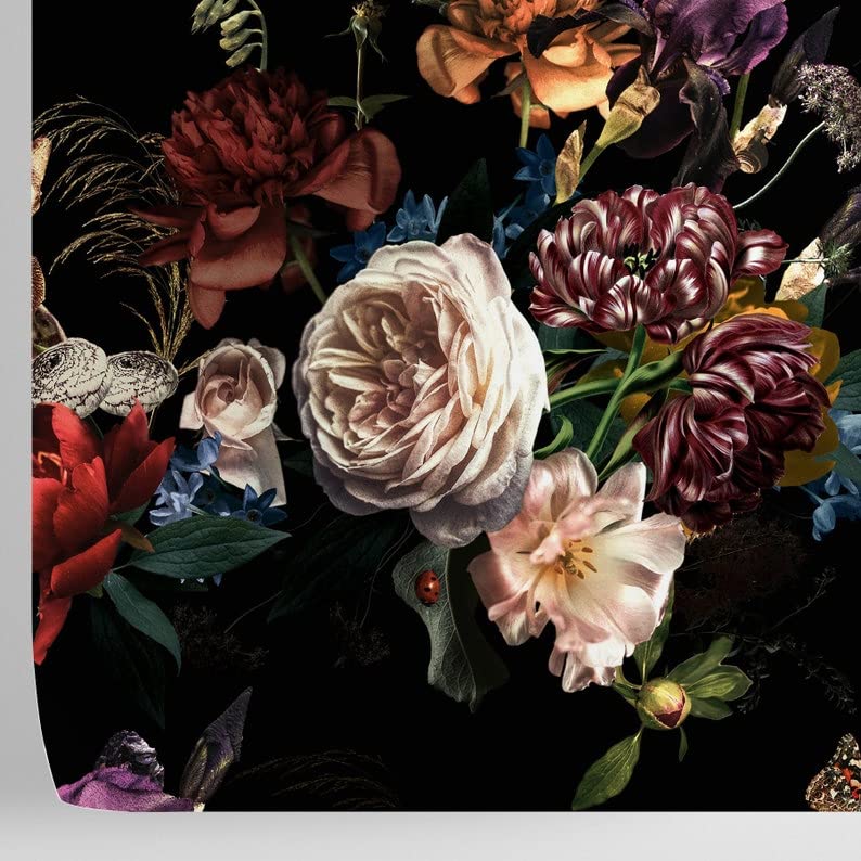 Papier peint floral vintage pour salon élégant et chambre parentale