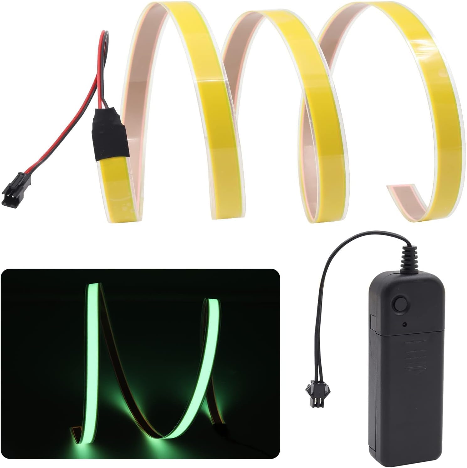 X-STYLE 有機ELパネル EL照明パネル 3つモード 3V 120mm×50mm 緑 DIY