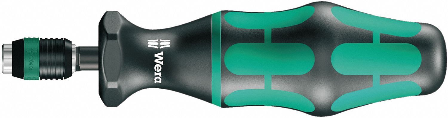 Wera 7400 2.5-29 in-lb Kraftform torque screwdriver, factory pre-set, 2.5 to 29 in-lb