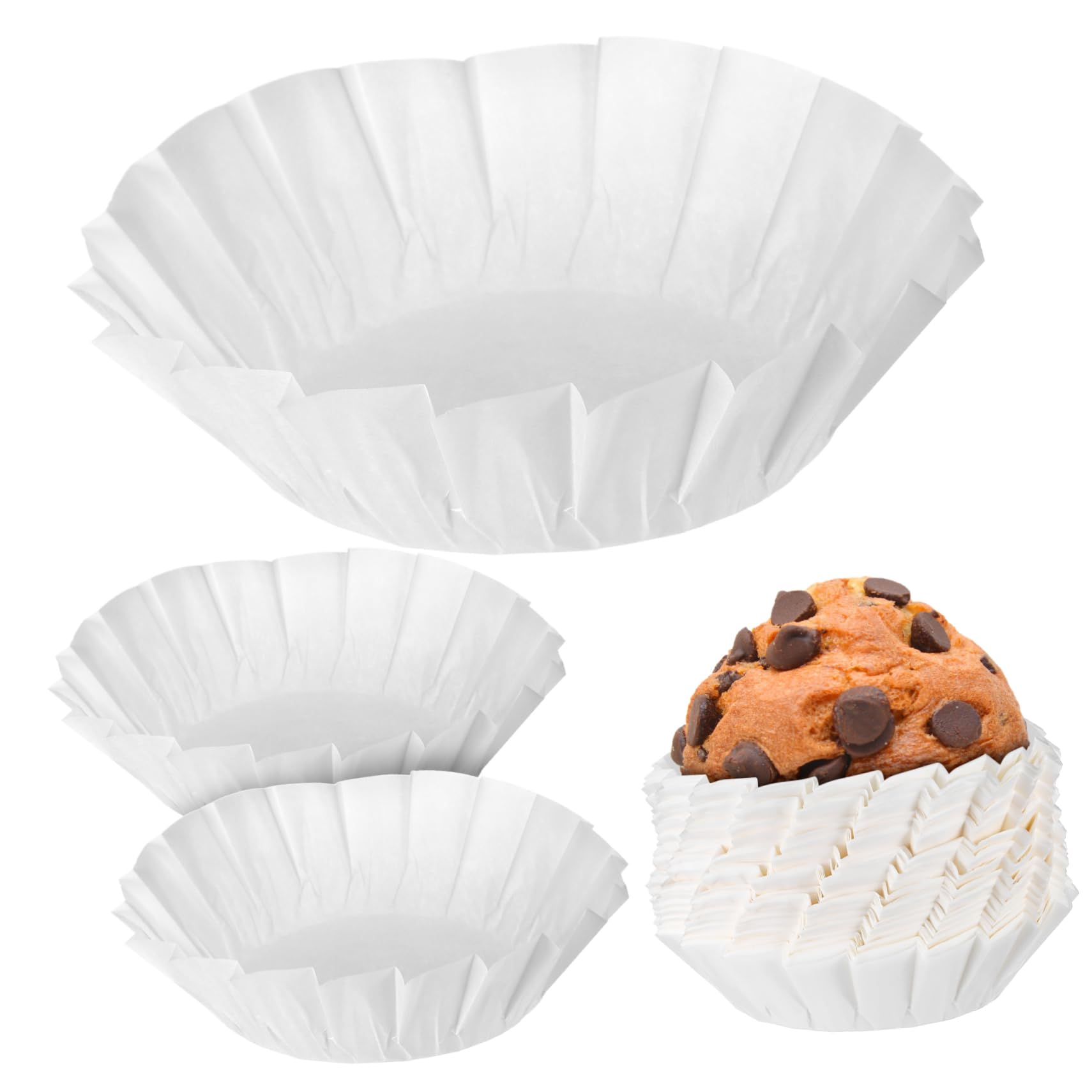 Cabilock 5 Ensembles Moule À Gâteau Doublures De Muffins Doublures De Chauffe-Cire Doublures De Petit Gâteau Moules À Cupcake Bleus Moules À Muffins Doublures De Dessert 200 pièces * 5