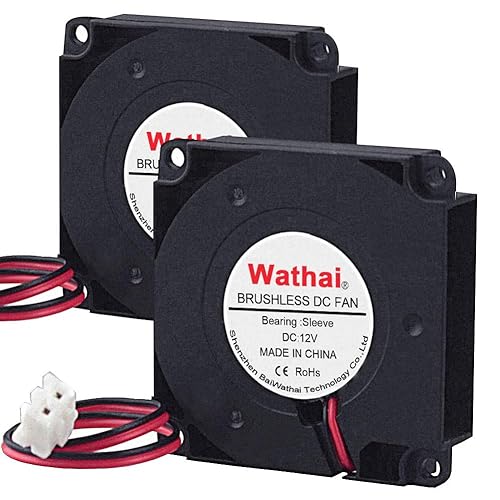 Miniatura 4 de Wathai Ventilador centrífugo 4010 de 12 V, carcasa de computadora de 1.575 in, micro turbina de 40 x 40 x 10 para impresora 3D de bricolaje, paquete