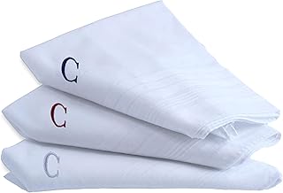 Handkerchiefs for Men, 3 Piece 100% Cotton Hanky, Pocket Square 16x16, M...