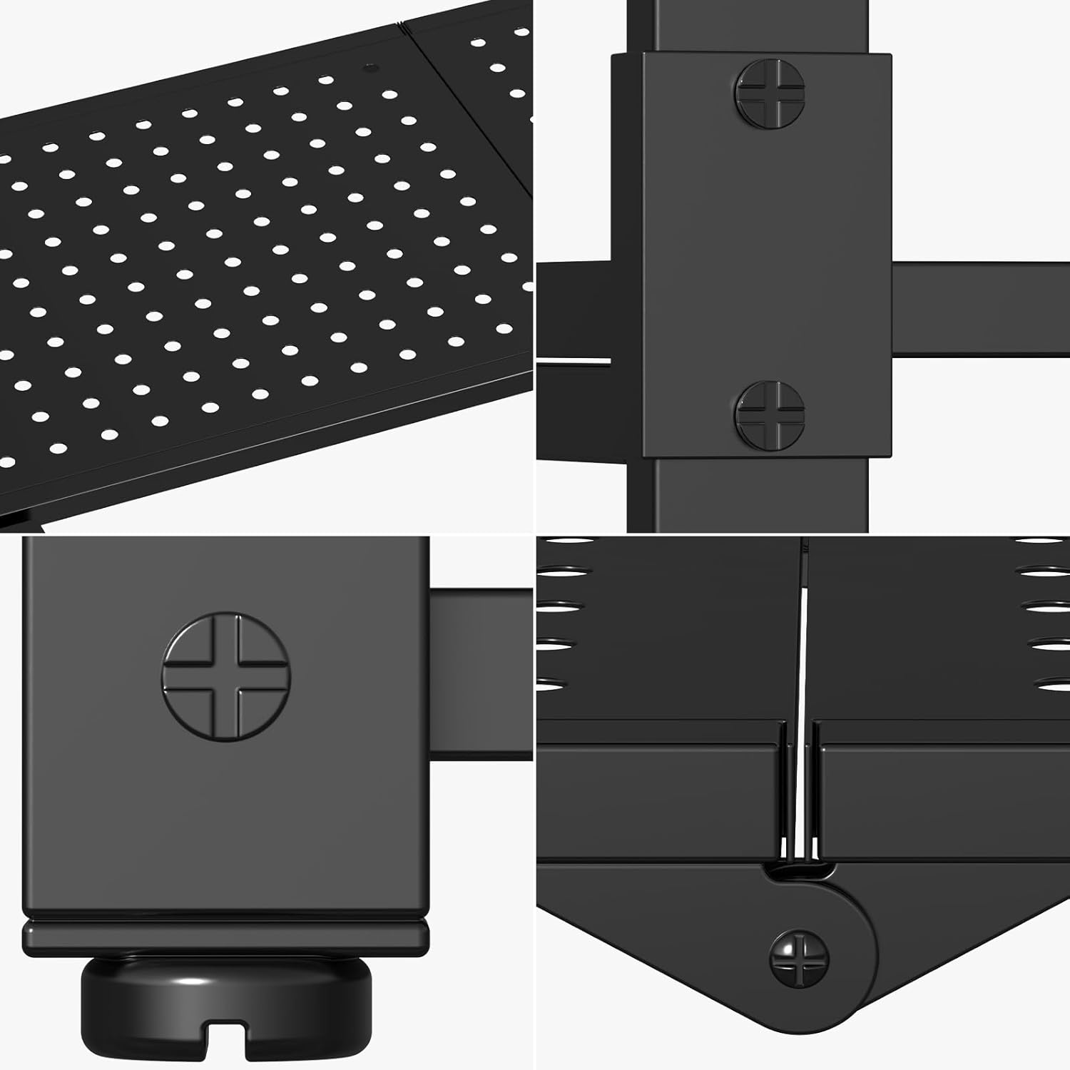 3-Shelf Storage Shelving Unit Metal Rack Heavy-Duty 28"x13.5"x33.5" for Garage, Kitchen and Bedroom Layers Increased Black