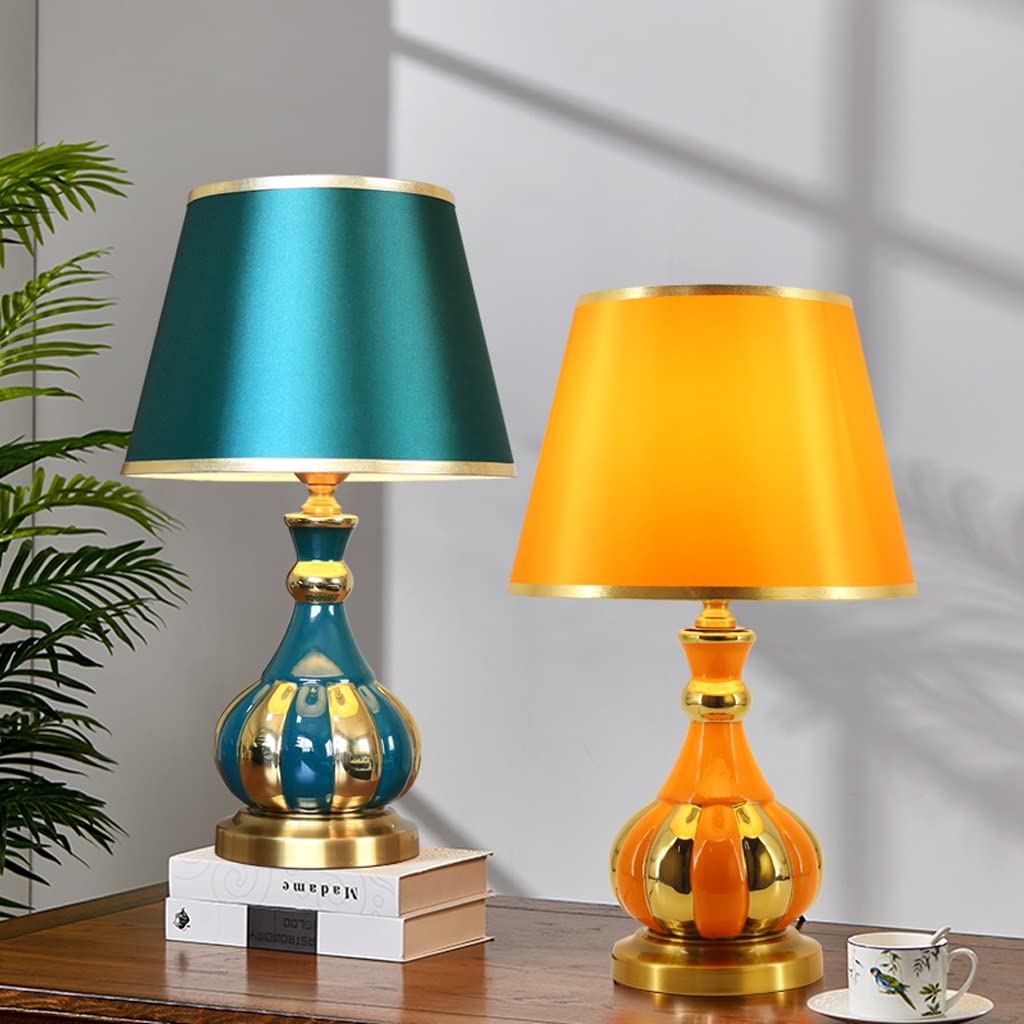 Lámpara de mesa Lampada da tavolo Lampada da comodino in ceramica Lampada da comodino moderna illuminazione da notte di lusso adatto for soggiorno e decorazione della camera da letto dormitorio y sala