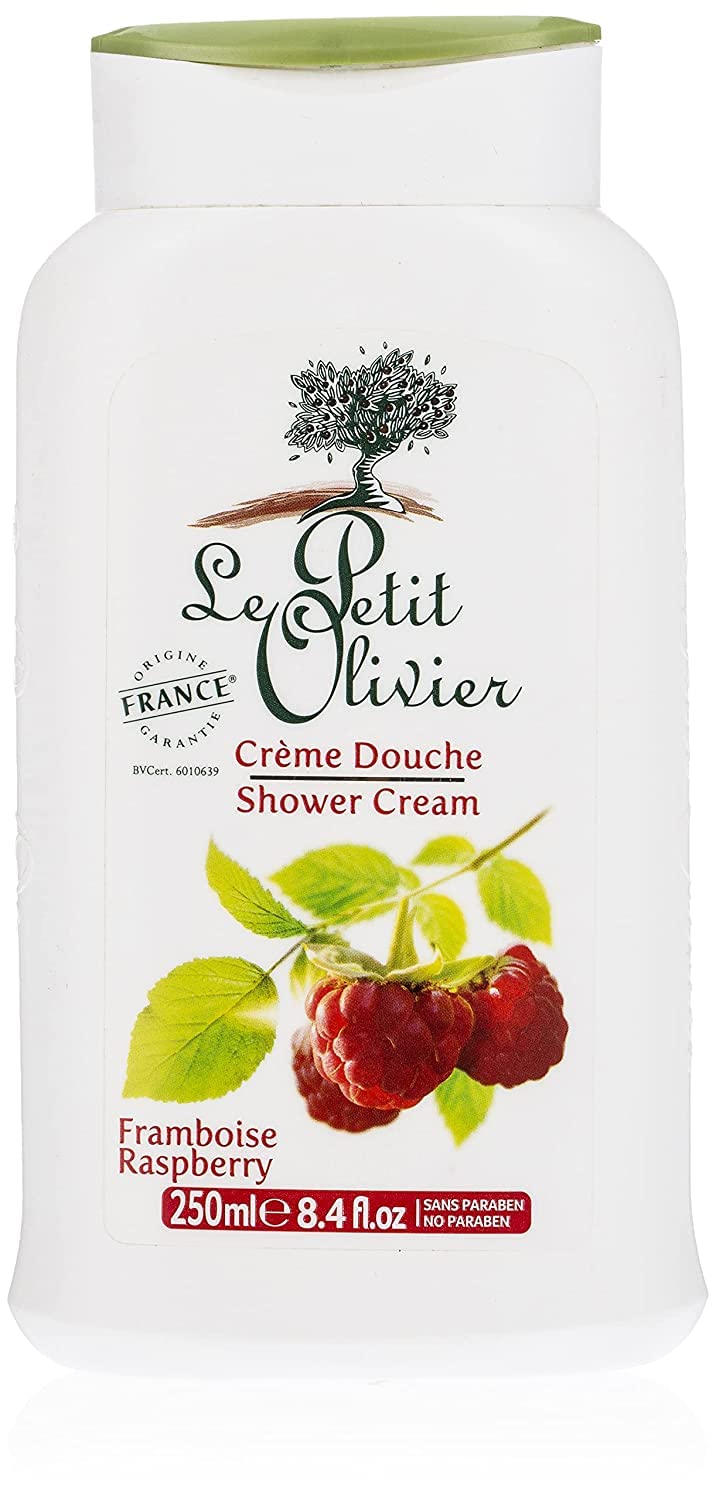 Le Petit Olivier Shower Cream Raspberry Fragrance No Parabens, 250 ml