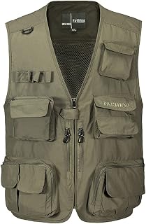 Men's Summer Multi-Pocket Classic Waistcoat Sleeveless Unloaded Solid Coat Tactical Field Vest