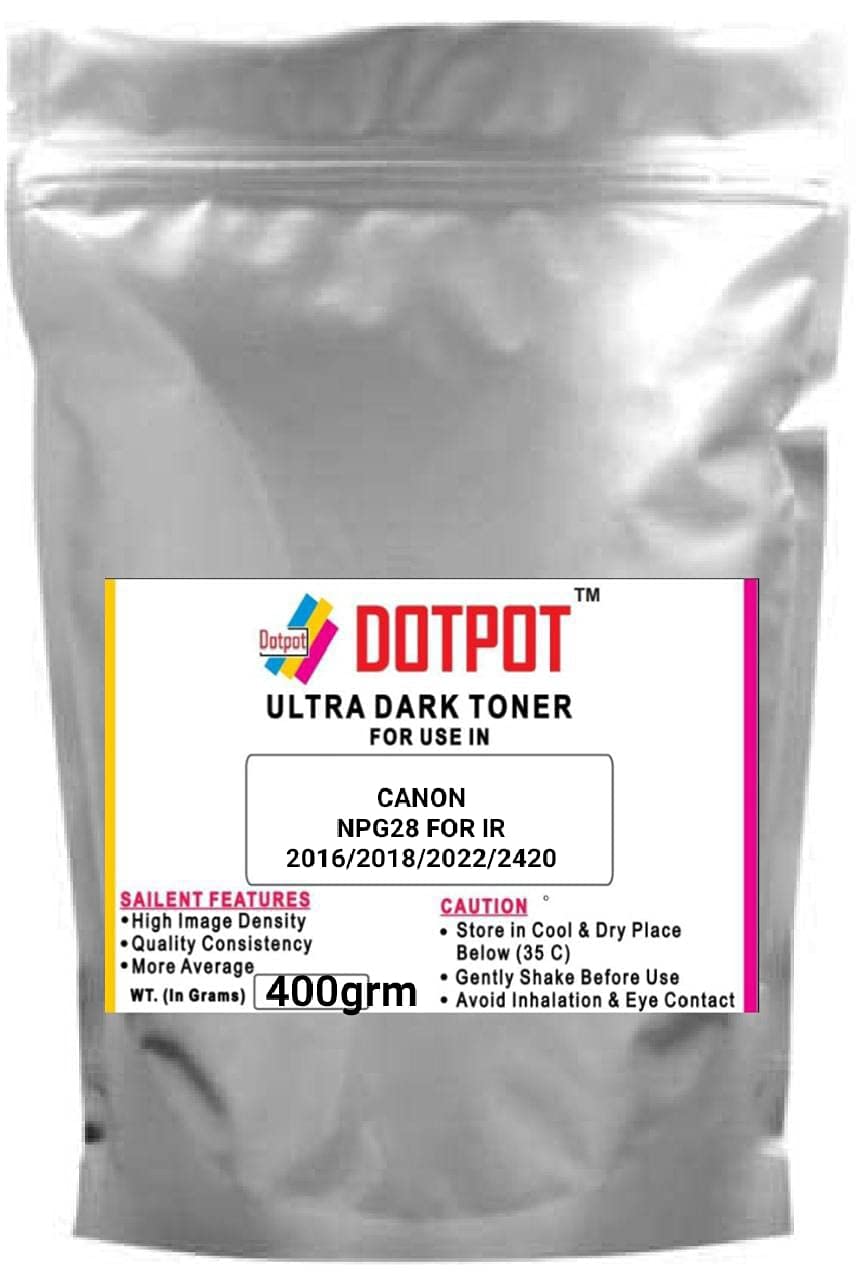 Dotpot Toner Powder for use in Canon Image Runner IR NPG 28/2016 / 2018/2020 / 2025/2030 Photocopier wt-400gms