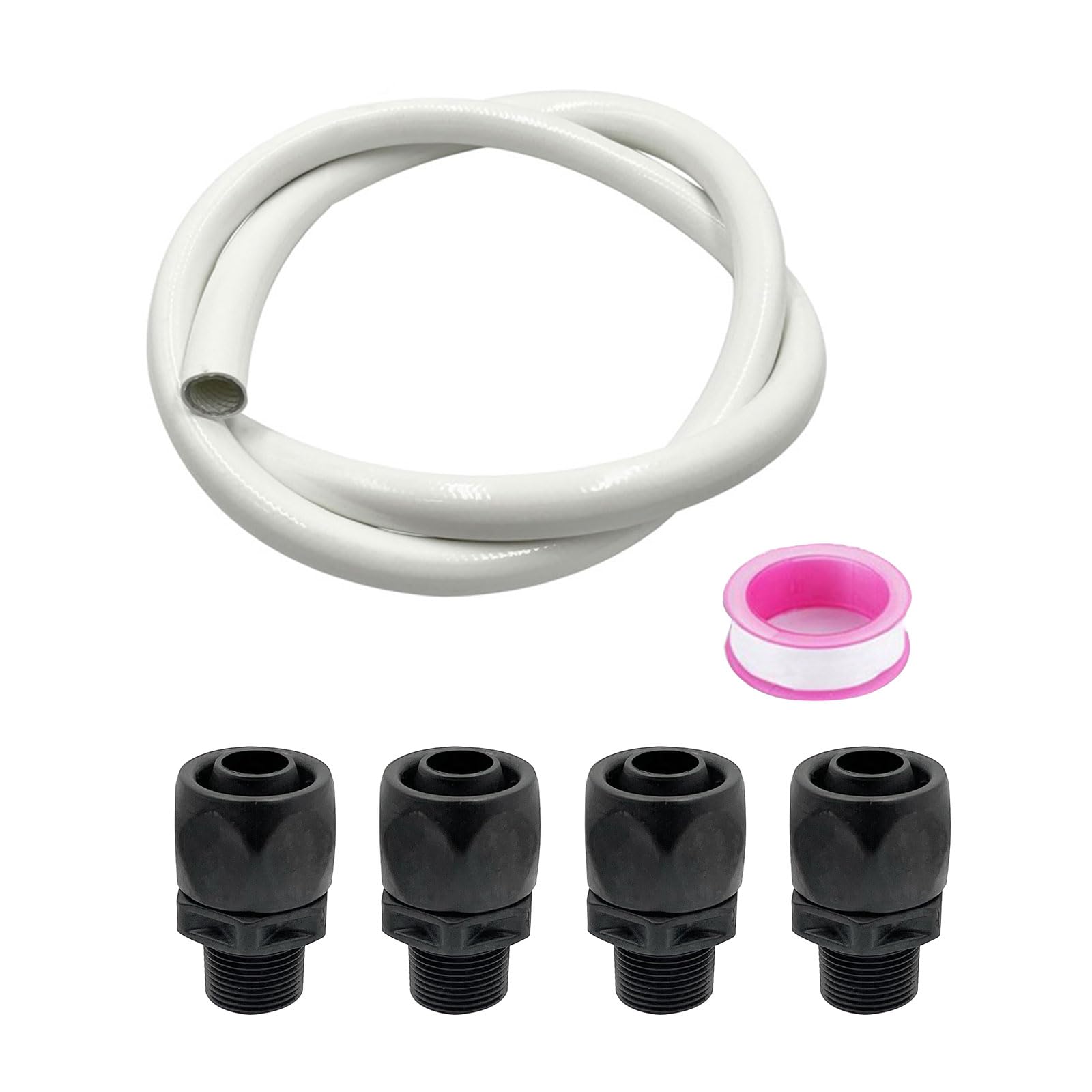 Kit di tubi flessibili di ricambio per pompe per piscina 353020 con 4 adattatori di connessione rapida Sostituzione del tubo integrato