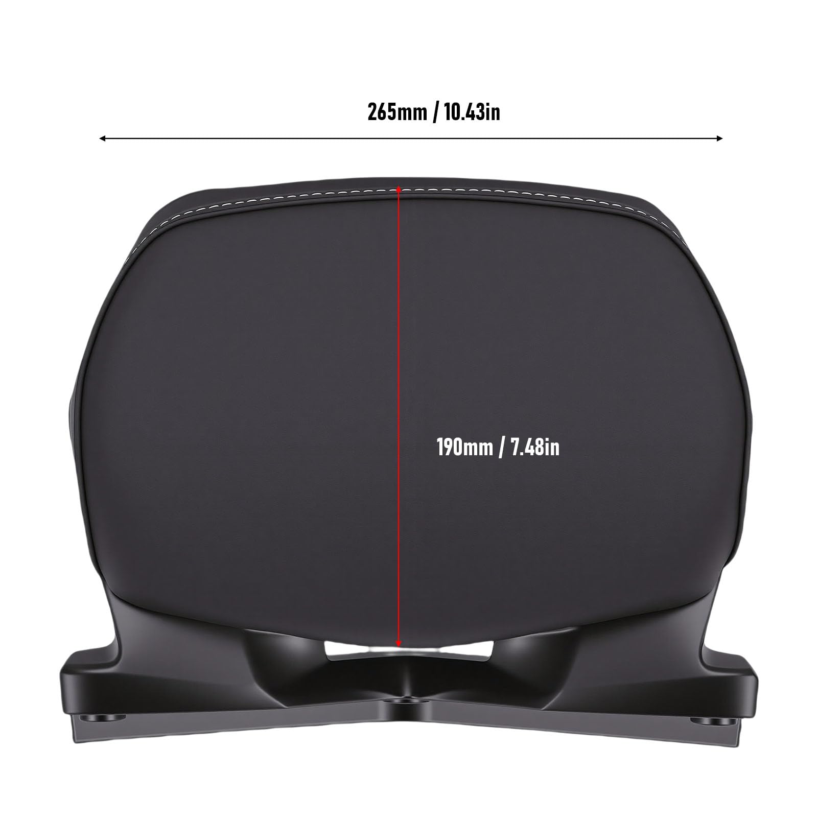 Cuscino Schienale Moto, Cuscino Schienale Passeggero Supporto Lombare con Morbida Pelle Sintetica in Schiuma per Xmax250 Xmax300 Tmax530 ADV350 NSS350 2017-2026