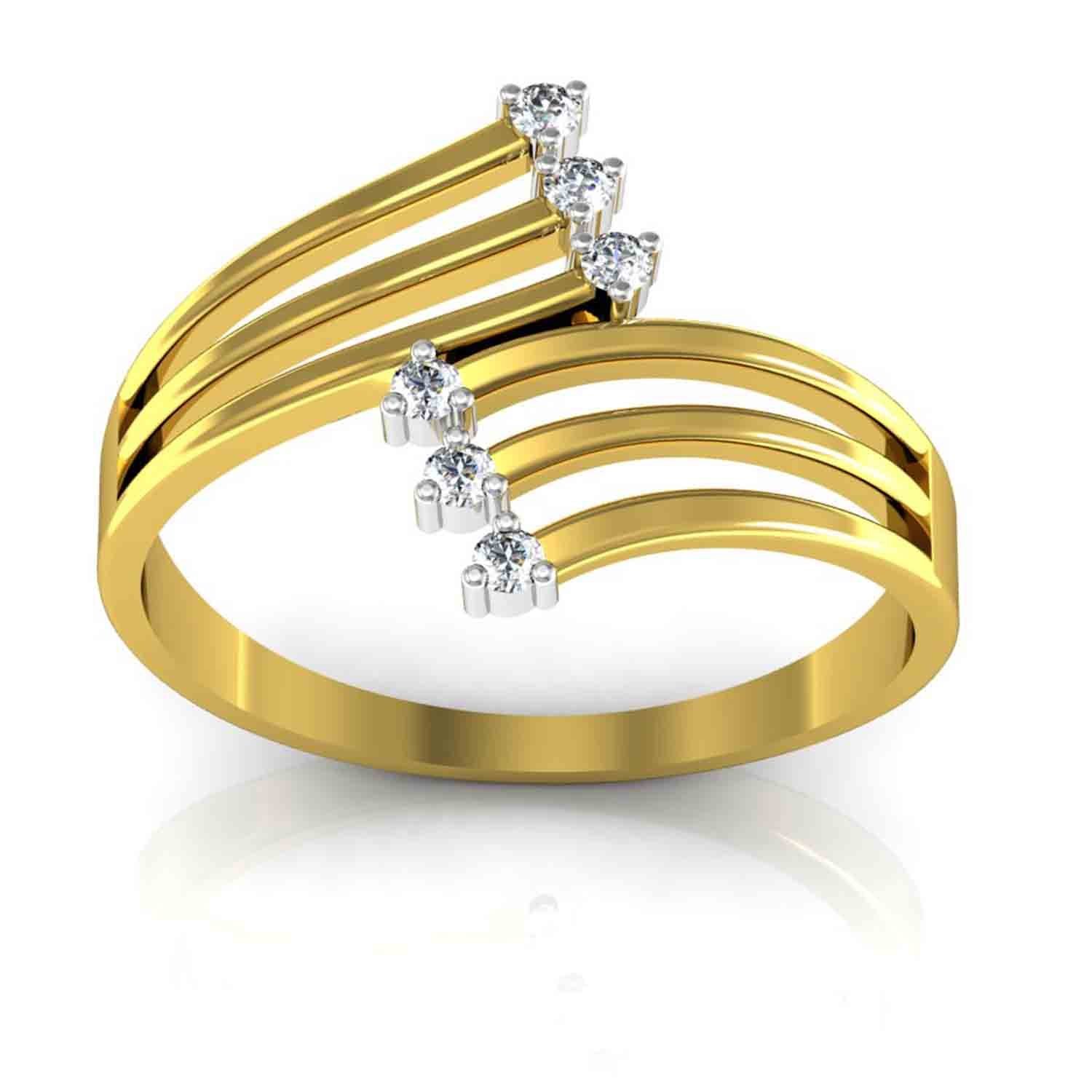 avsar 14k (585) Yellow Gold Ring-picture-37