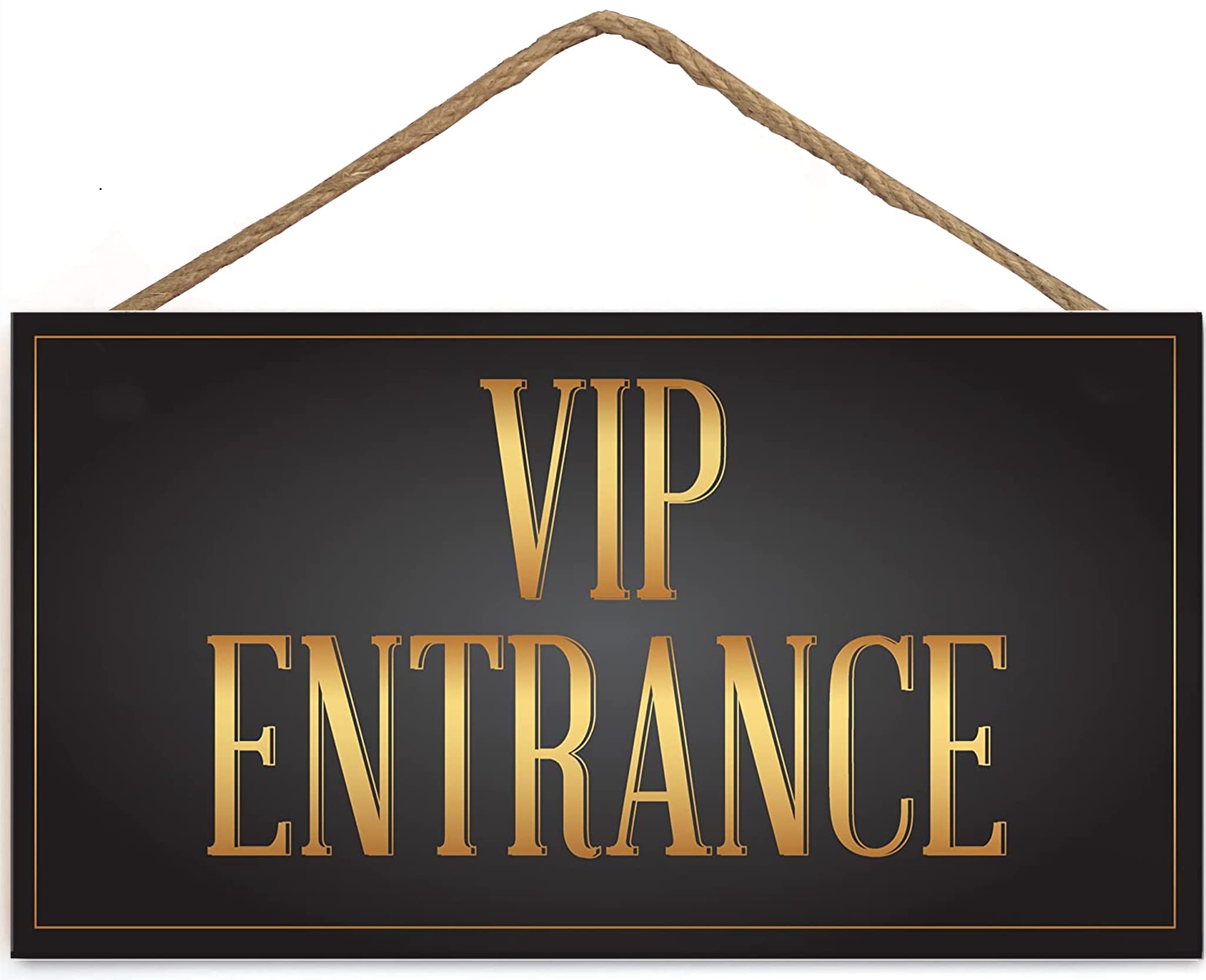 TOMATO FANQIE VIP Entrance Party Awards Night Bar Hanging Wall Plaque Party Decoration Gift Man Cave Wood Sign (US-G044)