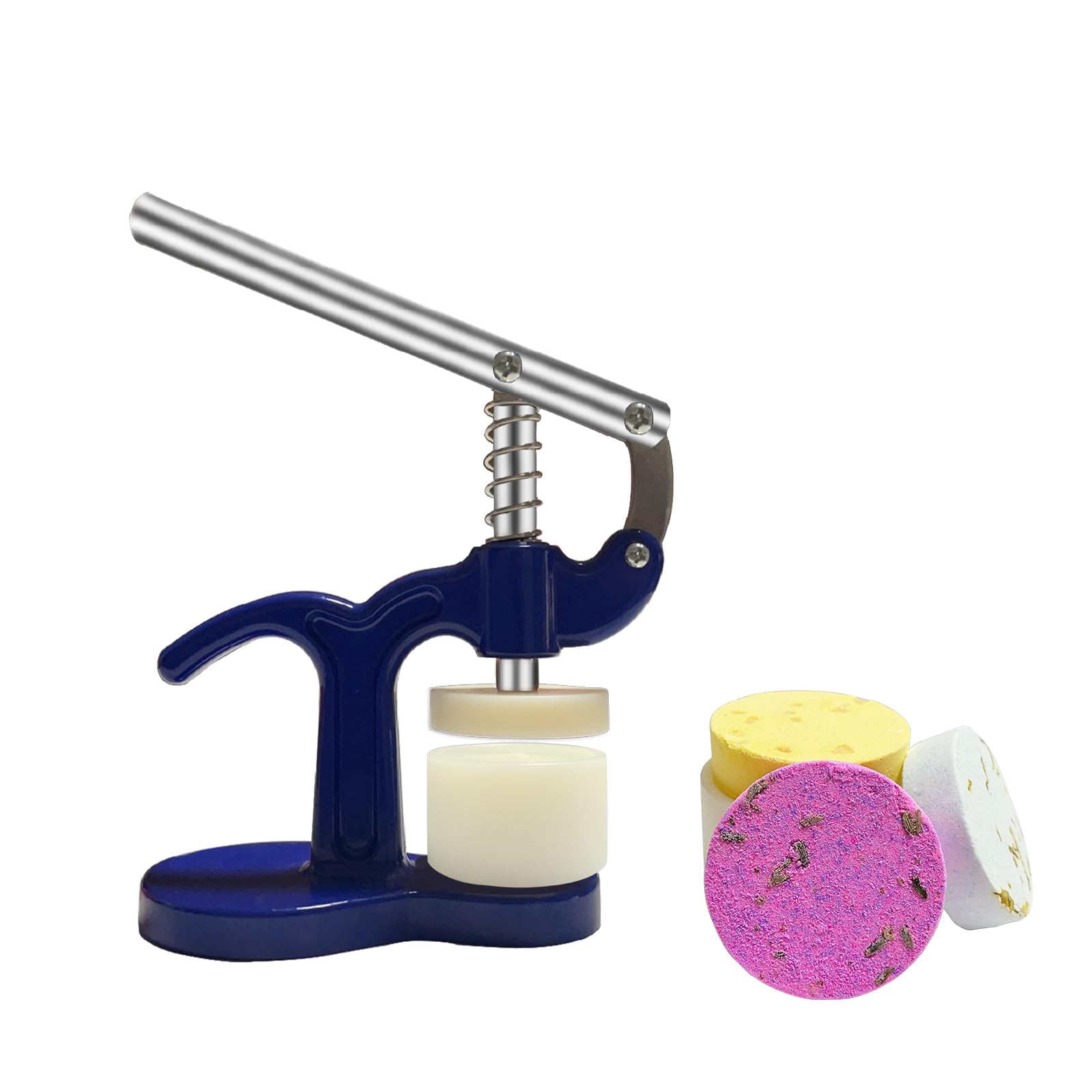 Medonala Bath Salt Steam Press Machine with a Set of Molds,DIY for Bath Bomb,Shower Steamer Maker,Bath Steamer Kit,Shower Tablets Steamer Press