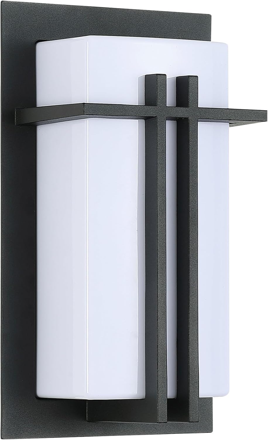 Large Black Outdoor Wall Light, 11.8'' H Waterproof Exterior Porch Lights Modern Outdoor Wall Sconces Lights Fixtures Wall Mount for House Patio Garage Entryway