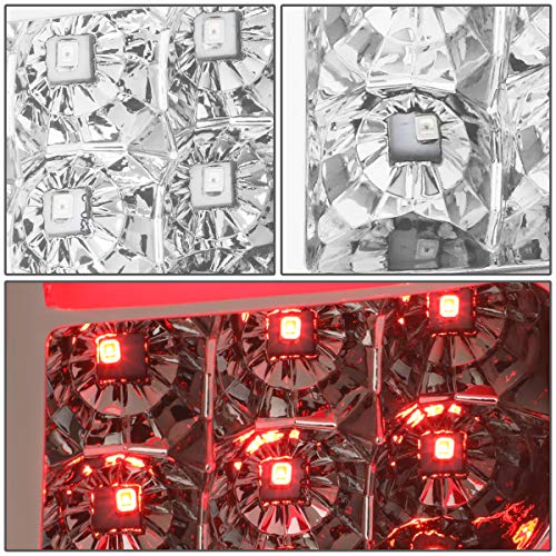 Image of DNA MOTORING TL-GMCSIE07-LED-3D-CH-CL LED 3D Tail Light Assembly Driver & Passenger Side [Compatible with 07-14 GMC Sierra 1500 2500HD 3500HD]