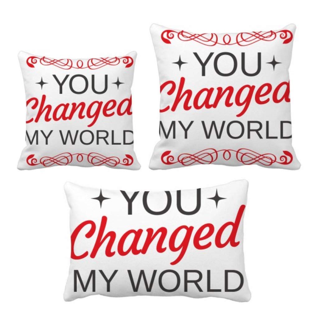Coussin Du hast Meine Welt St Valentin pour décoration de canapé
