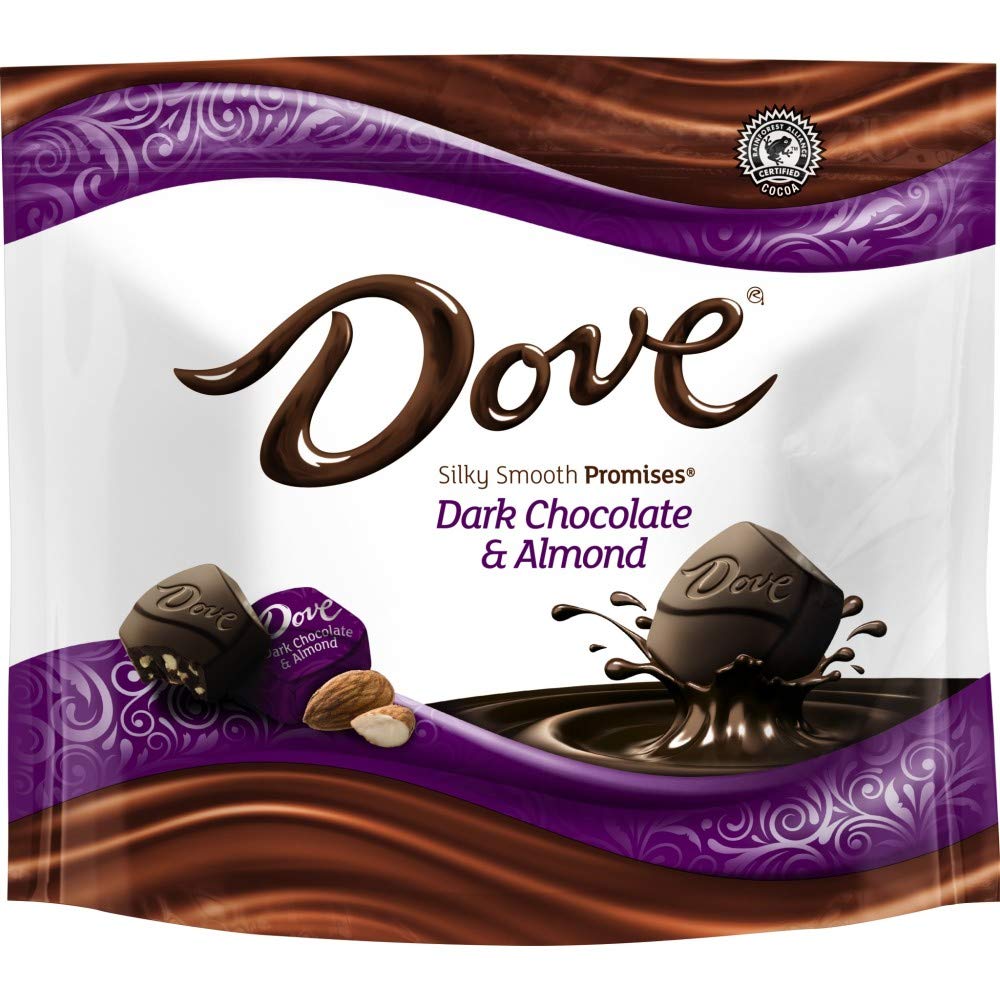 DOVE PROMISES Dark Chocolate Almond Candy Bag, 7.61 oz