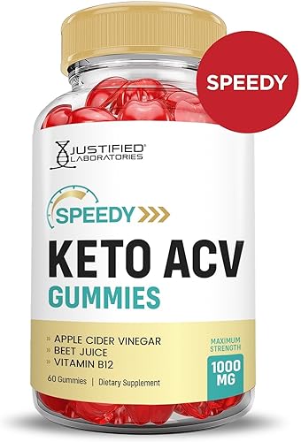 Miniatura 4 de Justified Laboratories Paquete de 3 gomitas Speedy Keto ACV de fórmula avanzada de 1000 mg Speedy Keto Gummies Vinagre de sidra de manzana formulado