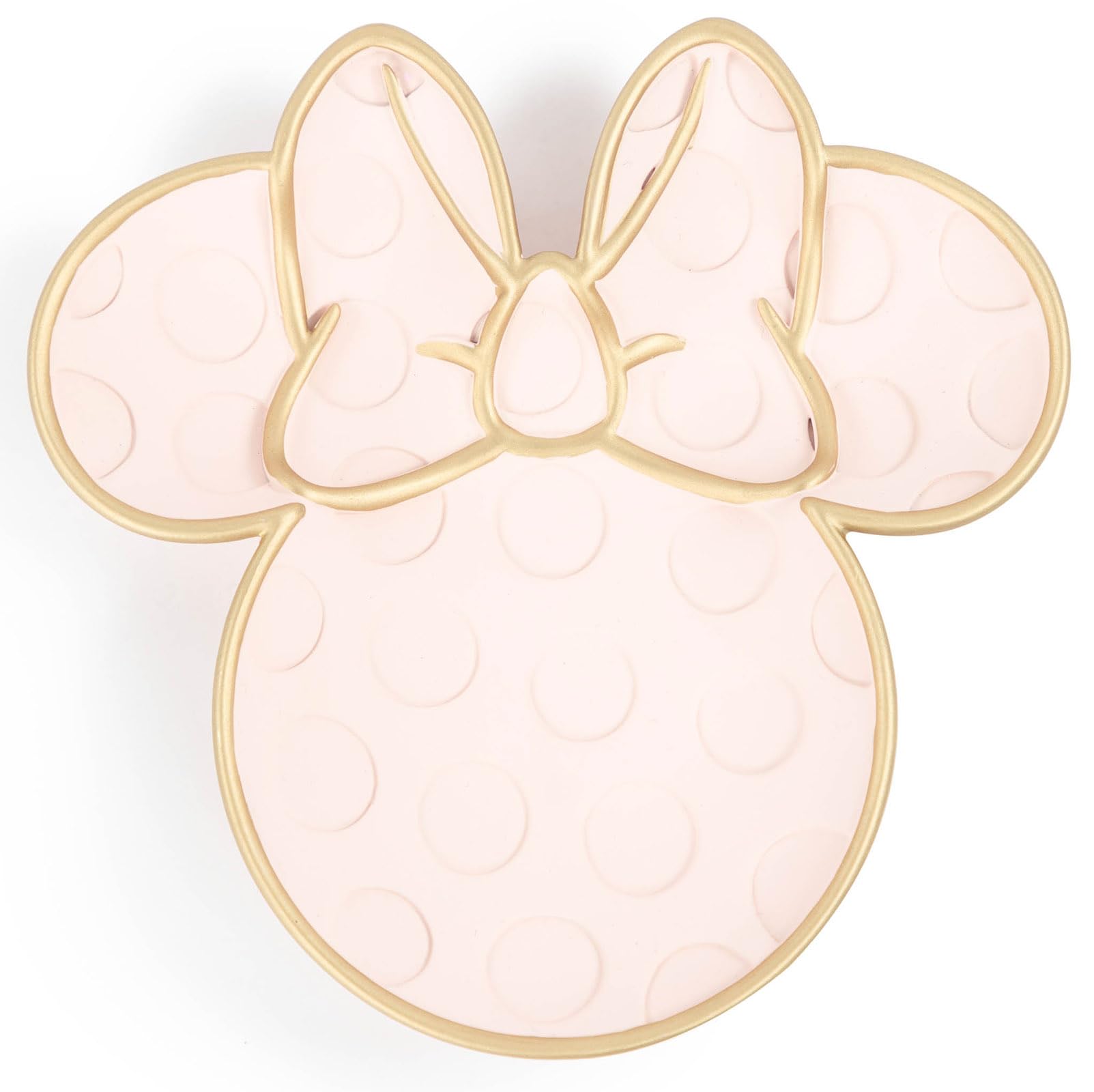Jay Franco Pink - Minnie Mouse Disney Minnie Mouse Soap Dish - Pink Resin Sponge Holder/Jewelry Dish - Bathroom Décor