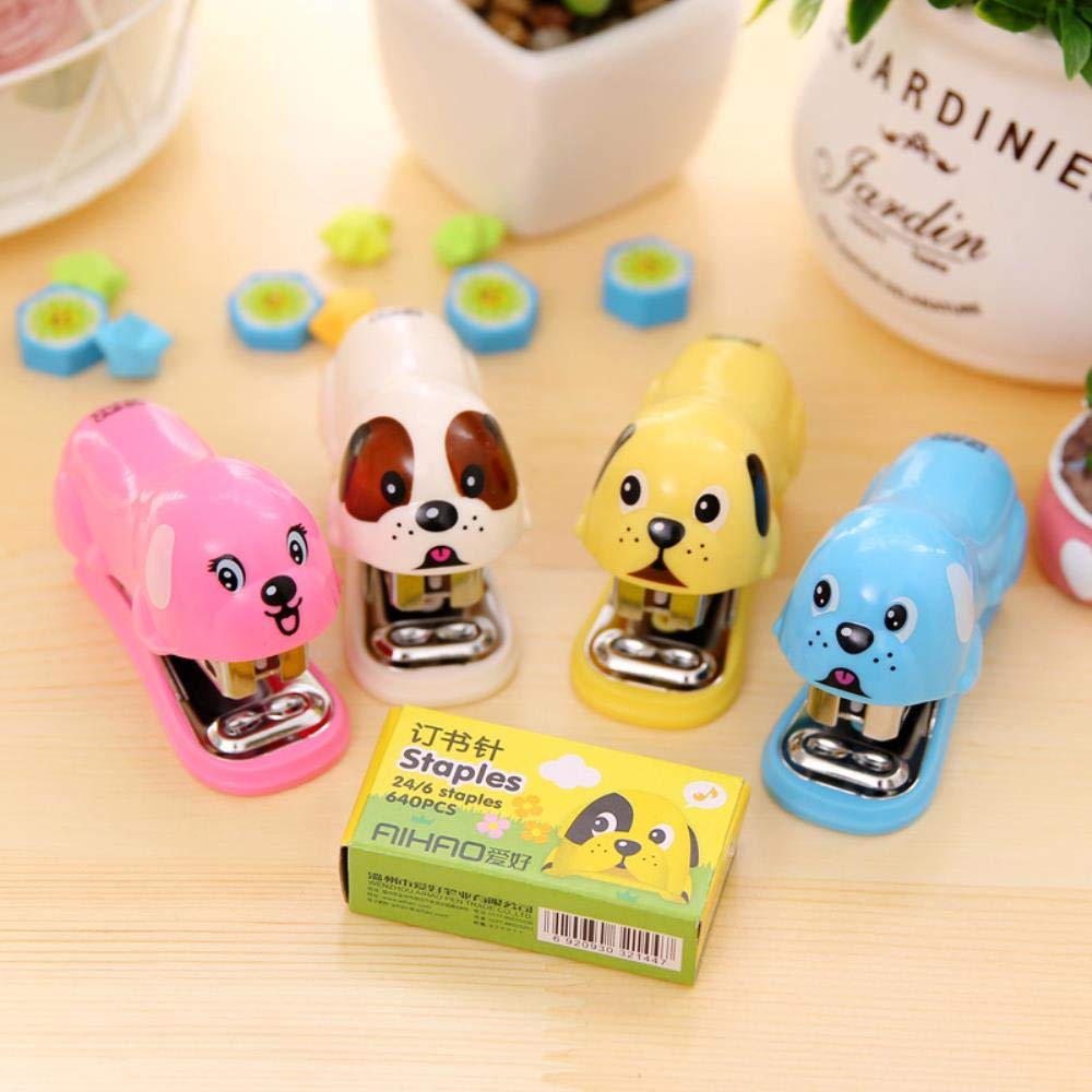 Mini Agrafeuse Animaux Manuel Pour Enfants - Agrafeuse De Bureau Mignonne Avec Boîte D'Agrafes