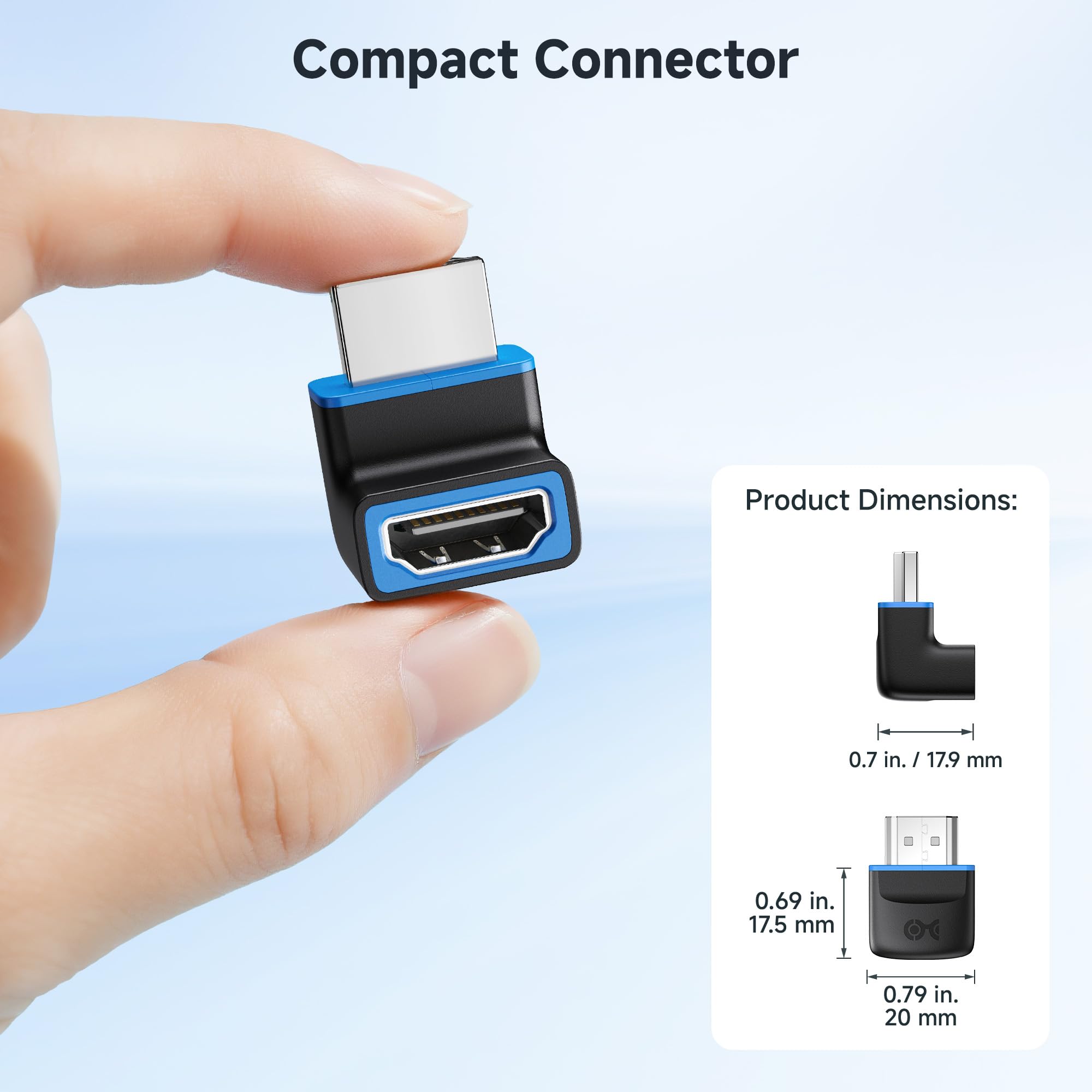 Cable Matters 48Gbps ultra 8K HDMI-verlengkabel (HDMI-mannelijk naar vrouwelijk verlengkabel/HDMI-verlengkabel) - 1 mtr